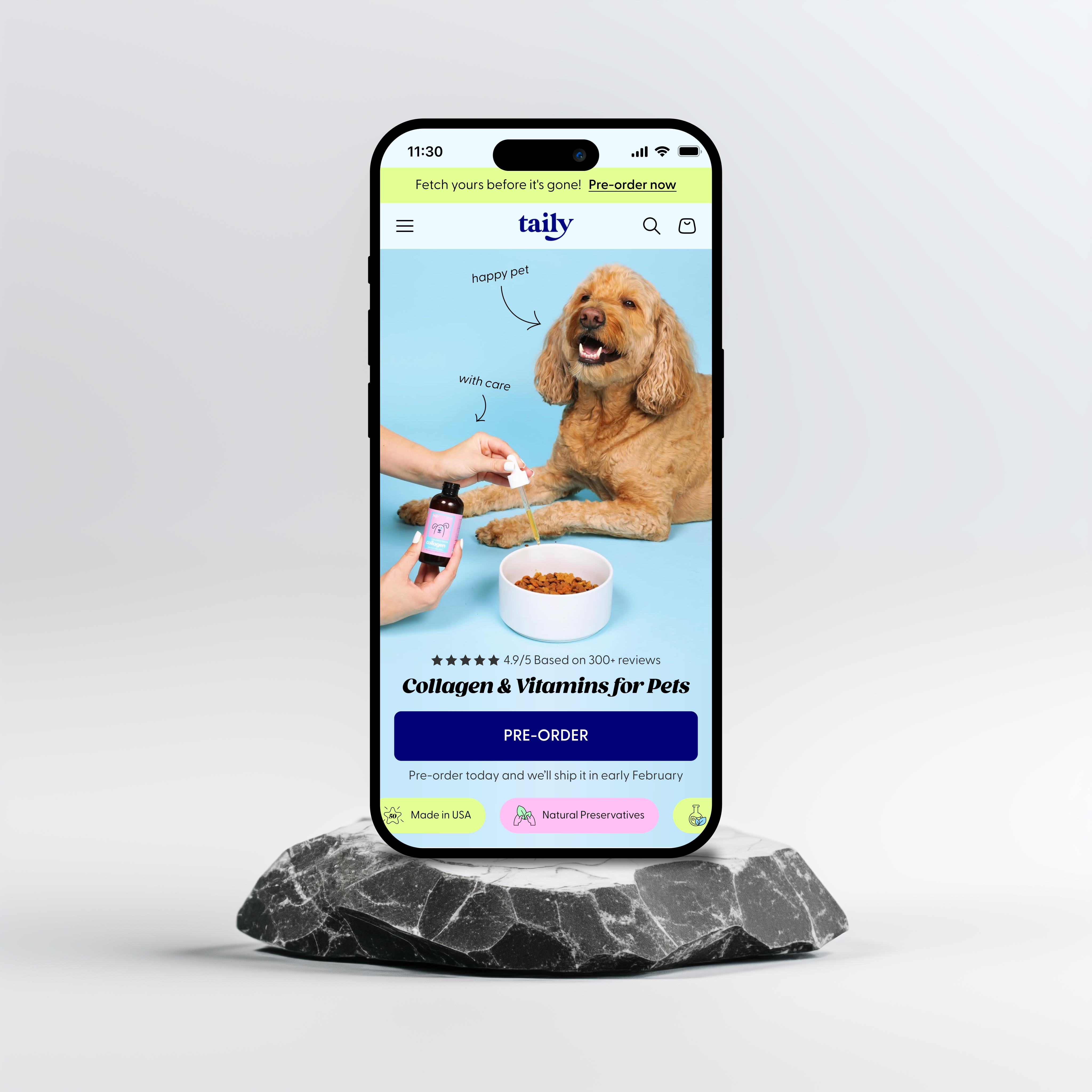 Taily - Pet Food Website adaptive app branding design graphic design illustration logo mobile ui user experience user interface ux uxui uxui design vector web web design