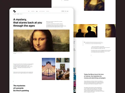 Mona Lisa Longread longread ui ux web design