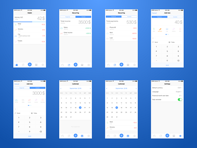 New app i am working on! Looking for feedback and app testers. app application clean finance ios payments personal ui