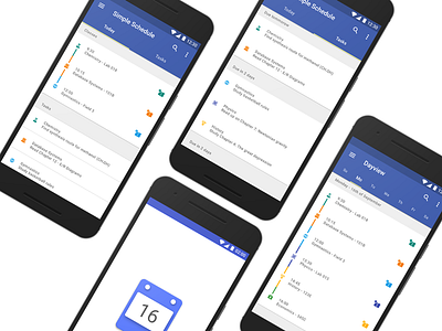 Simple Schedule (Concept) android app calendar design google material schedule simple ui ux