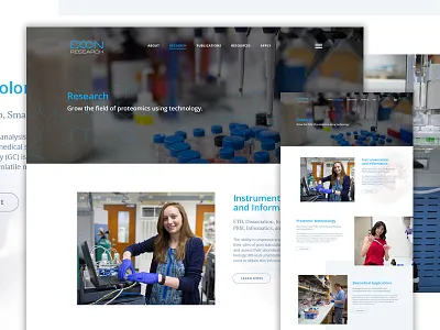 Coon Research - Technology chemistry homepage research ui university ux web web design website