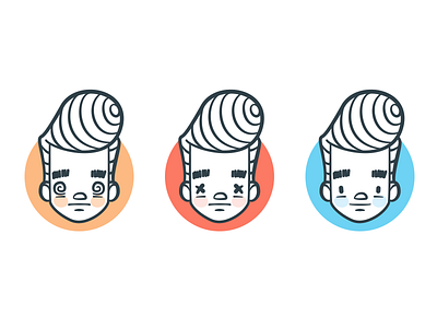 (×_×) character illustration