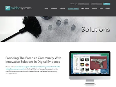 Mideo Website Solutions Page airy clean design flat header light logo simple site web webdesign website