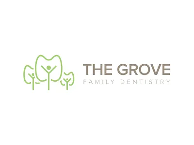 Dentistry Logotype dentist family grove logo medical tooth tree