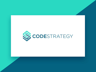 CodeStrategy Logo business creative logos code coding tech idea clever love inspiration inspirational logo illustration minimal flat logotype black white creative negative space s c icon brand identity technology