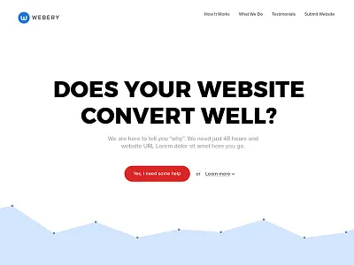 Webery pricing sass ui website white