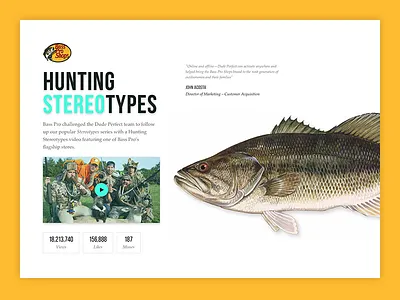 Dude Perfect & Bass Pro bass pro case study design dude perfect hunting sports ui web design website