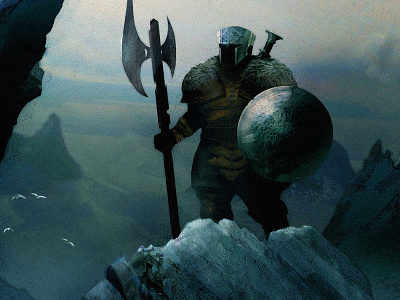 Scene Study: "Last Son of the Silver Mountains" character design concept art digital art fantasy illustration photoshop