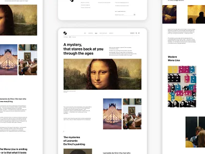 Mona Lisa Longread longread museum web design website