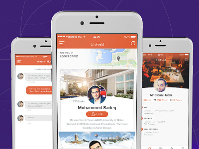 lifeField Mobile Application android application design dubai gulf ios lifefield mobile qatar ui ux