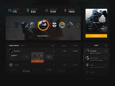 Ghost CSGO csgo game players. roulette site skins