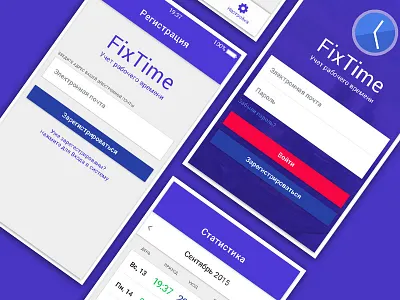 Fix Time App analytics app ios material mobile time ui