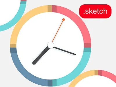 Clock clock free sketch icon