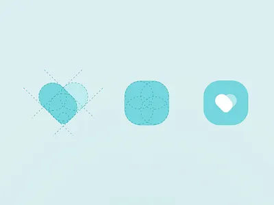 Permata Hati Logo flat icon logo simple