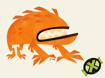 Wildmutt alien animation ben 10 cartoon illustration monster