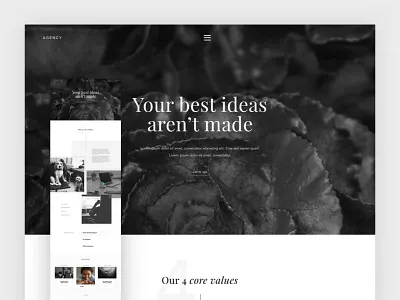 Agency Careers page agency black careers class clean elegant landing minimal simple typography white