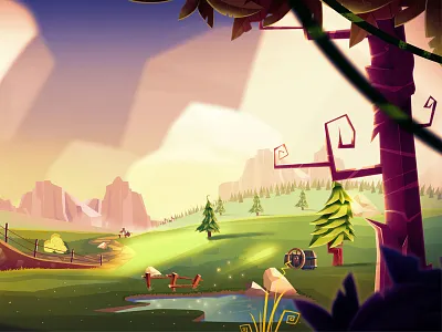 II animation art artwork background conceptart digitalart illustration landscape nature