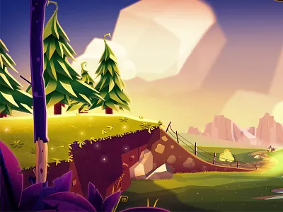 I animation art artwork background conceptart digitalart illustration landscape nature