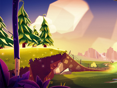 I animation art artwork background conceptart digitalart illustration landscape nature