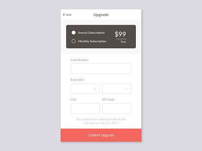 Checkout - Daily UI #002 challenge dailyui flat minimal sign up ui