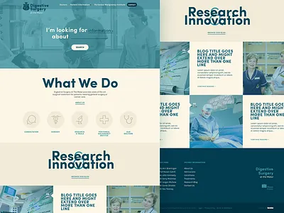 Mater Surgery - Home beige blue cream homepage kooba mater medical navy surgery ui website