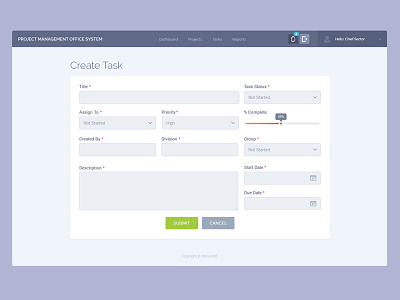 Create Task clean dashboard design experience interaction interface task ui user ux