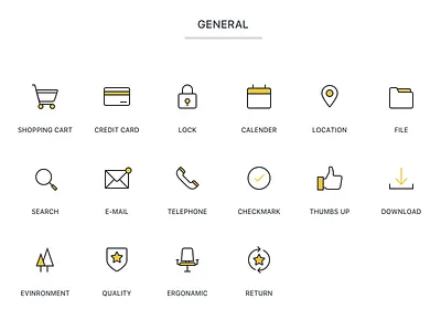 Icon Set happy icon ios line icon set yellow. line