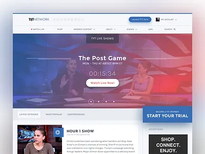 Home​ page home home page landing page ui design user interface video visual design website