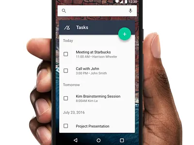 Tasks Widget android base crm material material design productivity tasks widget