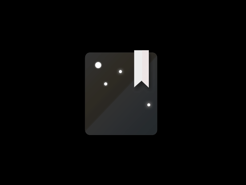 Star diary APP Icon 005 daily UI 005 app dailyui diary icon log in shooting stars space stars
