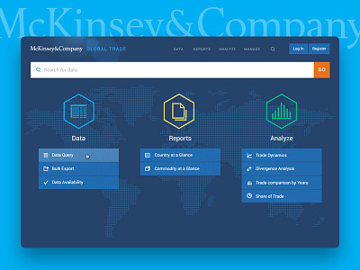 McKinsey analytics chart crm dashboard graph interface ui ux web
