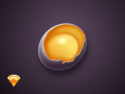 Egg icon in Sketch app drawing egg icon realistic sketch vector