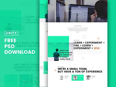 Trio - Unity Free PSD dubai islamabad pixelzeesh theme themeforest unity web interface