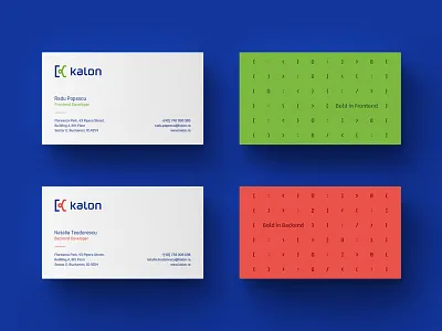 Business Cards business cards digital graphic design green identity k letter pattern red stationery symbol
