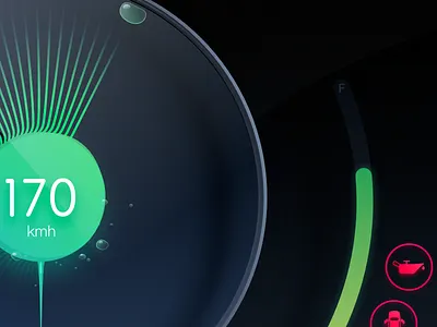 A Conceptual design for instrument panel big boerzhijia car conceptual dipper icon instrument invite2 panel ui 中控