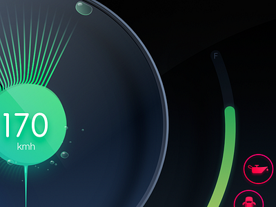 A Conceptual design for instrument panel big boerzhijia car conceptual dipper icon instrument invite2 panel ui 中控