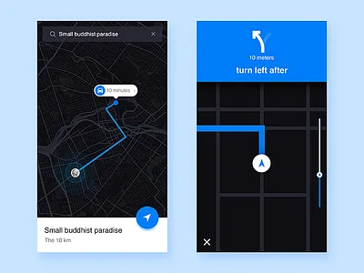GPS #practice car gps ios map owner process ui ux