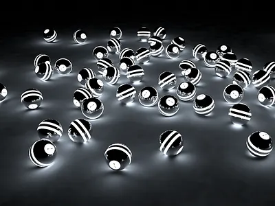 Day1 Reflection | Cinema 4D 3d black cinema 4d dailycinema4d minimal reflection white