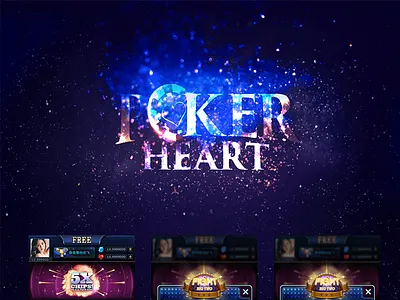 Texas All-Star Poker visual UI/UX design design game gui