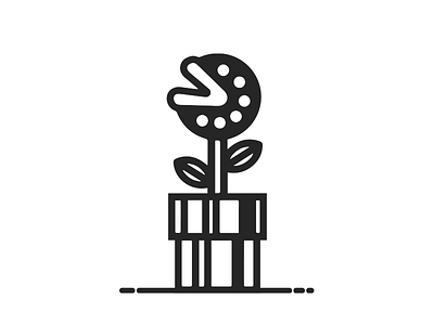 Piranha Plant 1990s illustration mario piranha plant retro snes super mario world video games