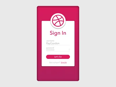 Sign Up Screen 001 100 days of ui dailyui dribbble login pink screen sign in sign up