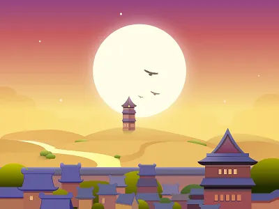 Illustration My Hometown illustration