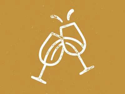 St. Louis Addys Icon addys arch champagne flourishes glasses line script st louis type