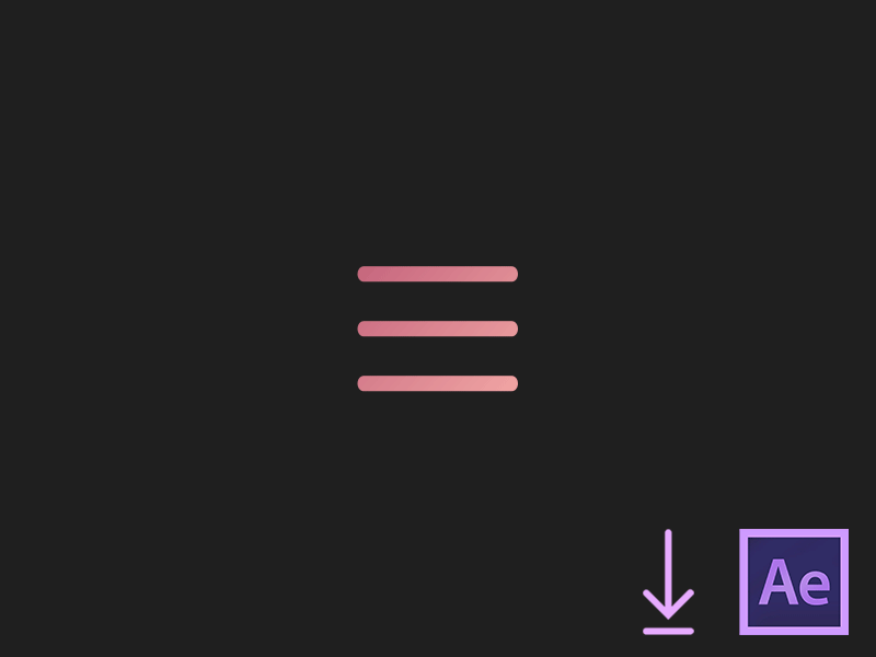 Menu / Close button