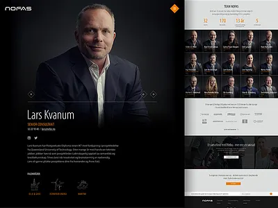 Nofas | About pages clean design grid homepage interface minimal photography responsive ui web webdesign website