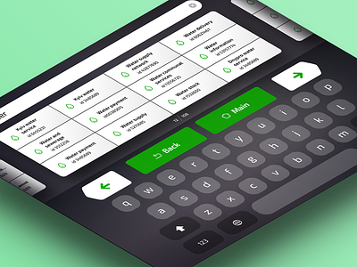 Privat Terminal Kiosk — Keyboard and Search Screen atm back bank card dark finance keyboard material payment screen search tile