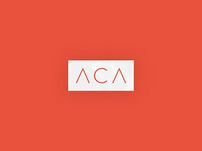 ACA Logo Final aca agency architecture association brand branding christian identity logo minimalism nonprofit red