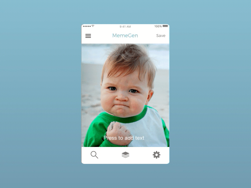 DailyUI - #072 - Image Sli​der 072 confession bear dailyui dat boi image slider meme search settings socially awkward penguin success kid