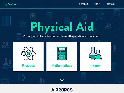 Phyzical aid design flat icons ui ux webdesign website