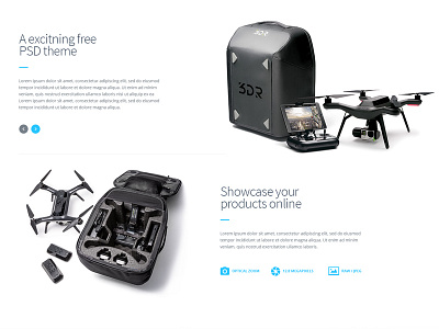 Drone Website clean drone hcm light skin nam website